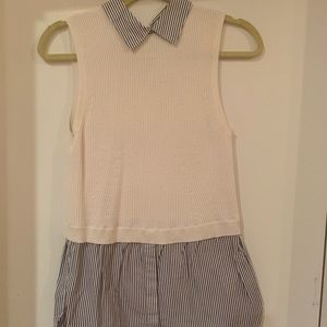 Club Monaco sleeveless sweater with collar